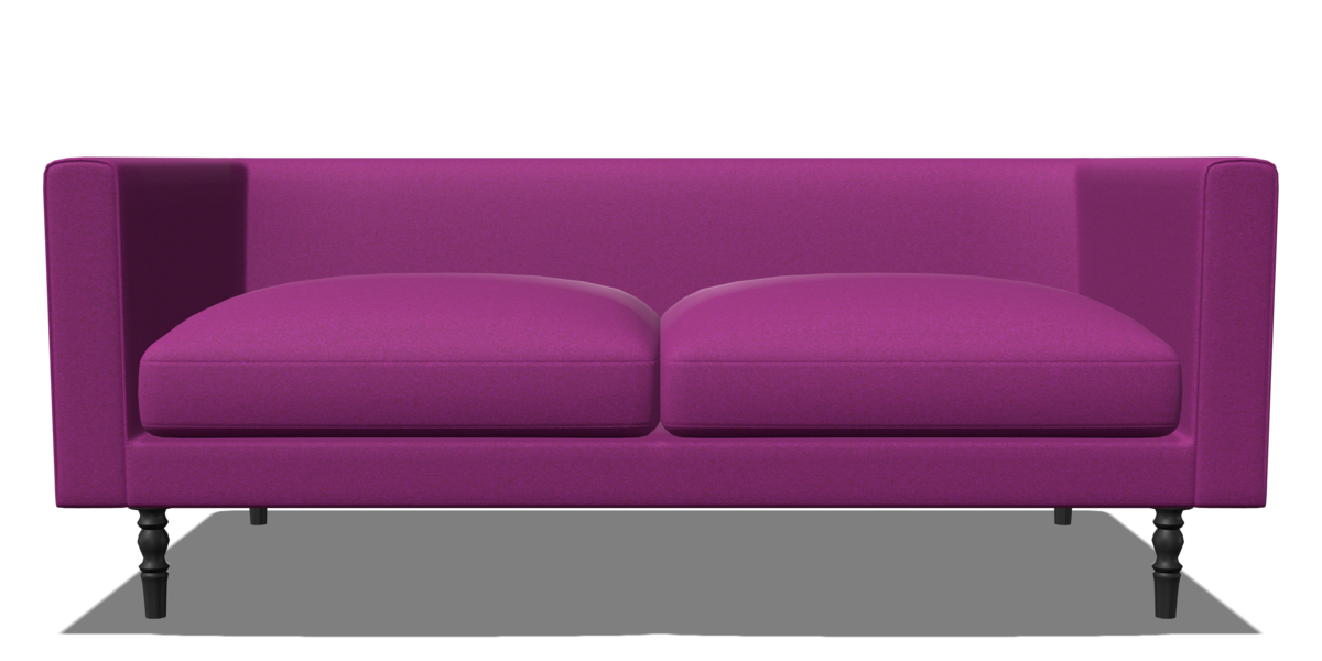 Boutique Double Seater purple front view